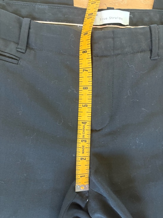 GAP True Straight Black Work Pants Stretch Size 10 Long Office Professional - Picture 7 of 9